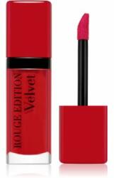 Bourjois Rouge Edition Velvet течно червило с матиращ ефект цвят 08 Grand Cru 7.7ml