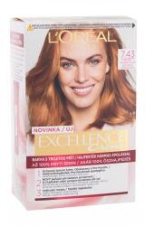 L'Oréal Excellence Creme Triple Protection vopsea de păr 48 ml pentru femei 7, 43 Dark Copper Gold Blonde