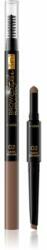 Eveline Cosmetics Brow Styler creion sprâncene precise 3 in 1 culoare 02 Dark Brown 1, 2 g