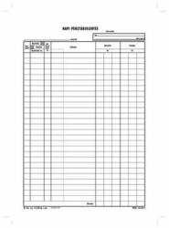  Napi pénztárjelentés A4, 25x2+2 lapos tömb B. 13-25/VX - tonerpiac