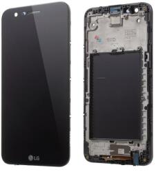 NBA001LCD097076 LG K10 (2017) M250 fekete OEM LCD kijelző érintővel kerettel, előlap (NBA001LCD097076)