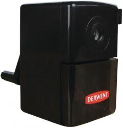 Derwent Mini ascutitoare creioane, manuala, pentru creioane pana la 8 mm, clema de prindere de birou si rezervor, negru Derwent Professional 2302000 (2302000)