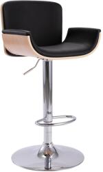 vidaXL Scaun de bar, negru, piele ecologică (287378)