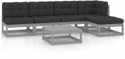 vidaXL Set mobilier de grădină cu perne, 6 piese, lemn masiv de pin (3076571)