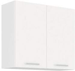 TEMPO KONDELA Felsőszekrény, fehér, SPLIT 80 G-72 2F