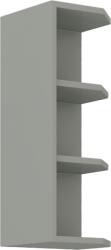 TEMPO KONDELA sarokszekrény polcokkal, felső, szürke, PRADO 30 G ZAK-72