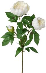 4-Home Floare artificială Bujor, alb, 70 cm