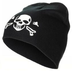 MFH Șapcă tricotată MFH cu motiv de craniu, negru