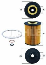 MAHLE Filtru ulei MAHLE OX 636D (OX 636D) - automobilus
