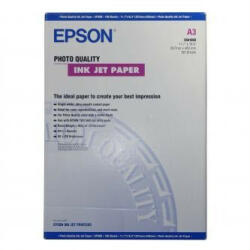 Epson S041068 Photo Quality InkJet Paper, fotópapírok, matt, fehér, A3, 105 g/m2, 720dpi, 100 db, S04
