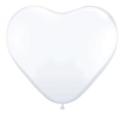 PartyDeco Balon INIMIOARĂ alb 25cm