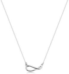Ekszer Eshop 925 ezüst nyaklánc - csillogó lánc, végtelen szimbólum gyémántokkal
