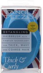Tangle Teezer Perie pentru păr des și creț, albastru - Tangle Teezer Thick & Curly Azure Blue
