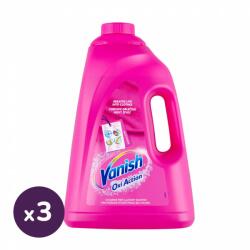 Vanish INGYENES SZÁLLÍTÁS - Vanish Oxi Action folyékony folteltávolító, pink (3x3 liter) - pelenka