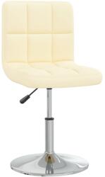 vidaXL Scaun de bar, crem, piele ecologică (334173)