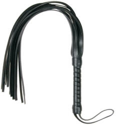  Easytoys Flogger - puha műbőr korbács (fekete) - erotikashow