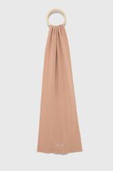 Calvin Klein sál gyapjú keverékből rózsaszín, sima - rózsaszín Univerzális méret - answear - 14 990 Ft