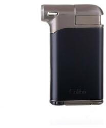 Colibri Pacific Black Gunmetal, oldalsó lánggal égő pipagyújtó kihúzható tömködővel, fekete és szürke (C-LI400C7)