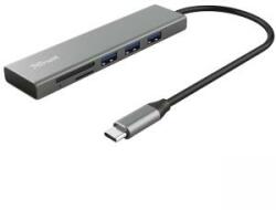 Trust Hub USB TRUST Halyx Fast USB-C Hub și cititor de carduri