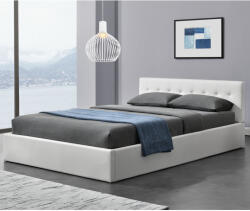 Juskys Kárpitozott ágy , , Marbella" 140 x 200 cm - fehér