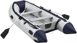Juskys Barca gonflabilă - gri cu podea din aluminiu şi două bănci pentru şezut - 3, 20 m
