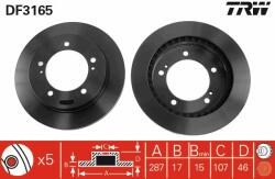 TRW Disc frana TRW DF3165 - automobilus