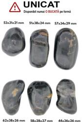 Palm Stone Onix Negru Naturala - 44-62 x 28-38 x 21-29 mm - (XXL) - Unicat