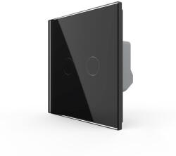 LIVOLO Intrerupator Dublu LIVOLO cu Touch din Sticla Securizata - Serie Noua - culoare negru