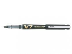 Pilot V7 Hi-Tecpoint rollertoll, 0, 7 mm, újratölthető, fekete
