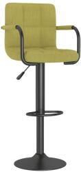 vidaXL Scaun de bar, verde, material textil (334630)