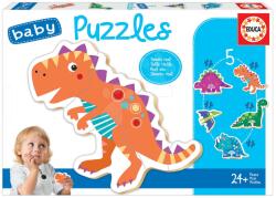 Educa Puzzle legkisebbeknek Baby 5 Educa Dinoszaurusz 24 hó-tól (18873)