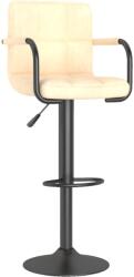 vidaXL Scaun de bar, crem, catifea (334647)