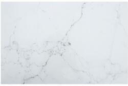 vidaXL Blat masă alb 100x62 cm 8 mm sticlă securizată design marmură (322259)