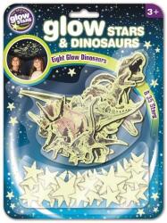 Brainstorm Stickere fosforescente Brainstorm Glow - Stele si dinozauri, 43 de bucati (B8624)