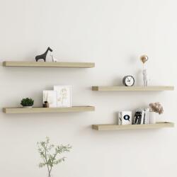 vidaXL Rafturi de perete Loggia, 4 buc. , stejar, 80x15x4 cm, MDF (330234) Raft