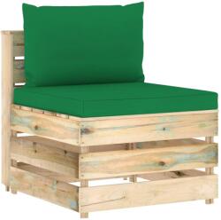 vidaXL Canapea de mijloc modulară cu perne, lemn verde tratat (3074512)