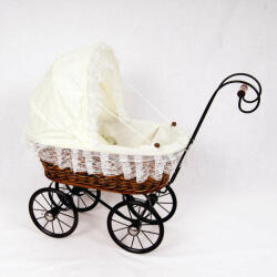  Retro Fonott Babakocsi - Dekoráció - 50x40cm