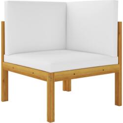 vidaXL Canapea de colț de grădină cu perne, lemn masiv de acacia (312428) - comfy
