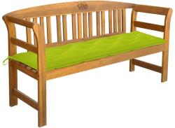vidaXL Bancă de grădină cu pernă, 157 cm, lemn masiv acacia (3064292) - comfy