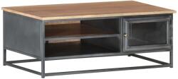 vidaXL Măsuță de cafea, gri, 90x50x35 cm, lemn masiv de acacia (323500) - comfy Masa de cafea