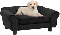 vidaXL Canapea pentru câini, negru, 72x45x30 cm, pluș (171038) - comfy