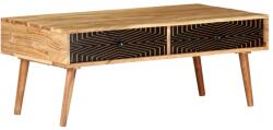 vidaXL Măsuță de cafea, 100x50x39 cm, lemn masiv de acacia (322666) - comfy Masa de cafea