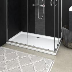 vidaXL Cădiță de duș dreptunghiulară din ABS, alb, 70x120 cm (148905) - comfy