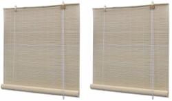 vidaXL Jaluzele din bambus natural tip rulou, 2 buc. , 120 x 160 cm (278742) - comfy