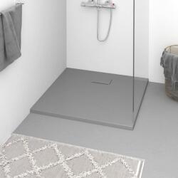 vidaXL Cădiță de duș, gri, 90x80 cm, SMC (148932)