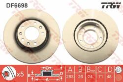 TRW Disc frana TRW DF6698 (DF6698) - automobilus