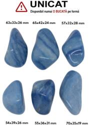 Palm Stone Cuart Albastru Natural - 54-70 x 32-42 x 19-31 mm - (XXL) - Unicat