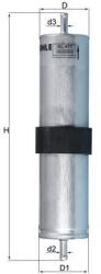 MAHLE filtru combustibil MAHLE KL 477 (KL 477) - automobilus