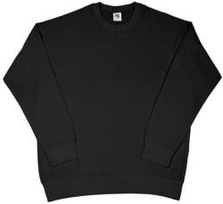 SG Lighting Férfi pulóver hosszú ujjú SG Raglan Sweat - XL, Fekete