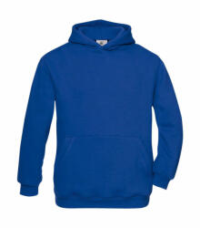 B&C Collection Gyerek kapucnis hosszú ujjú pulóver B and C Hooded/kids Sweat 12/14 (152/164), Királykék